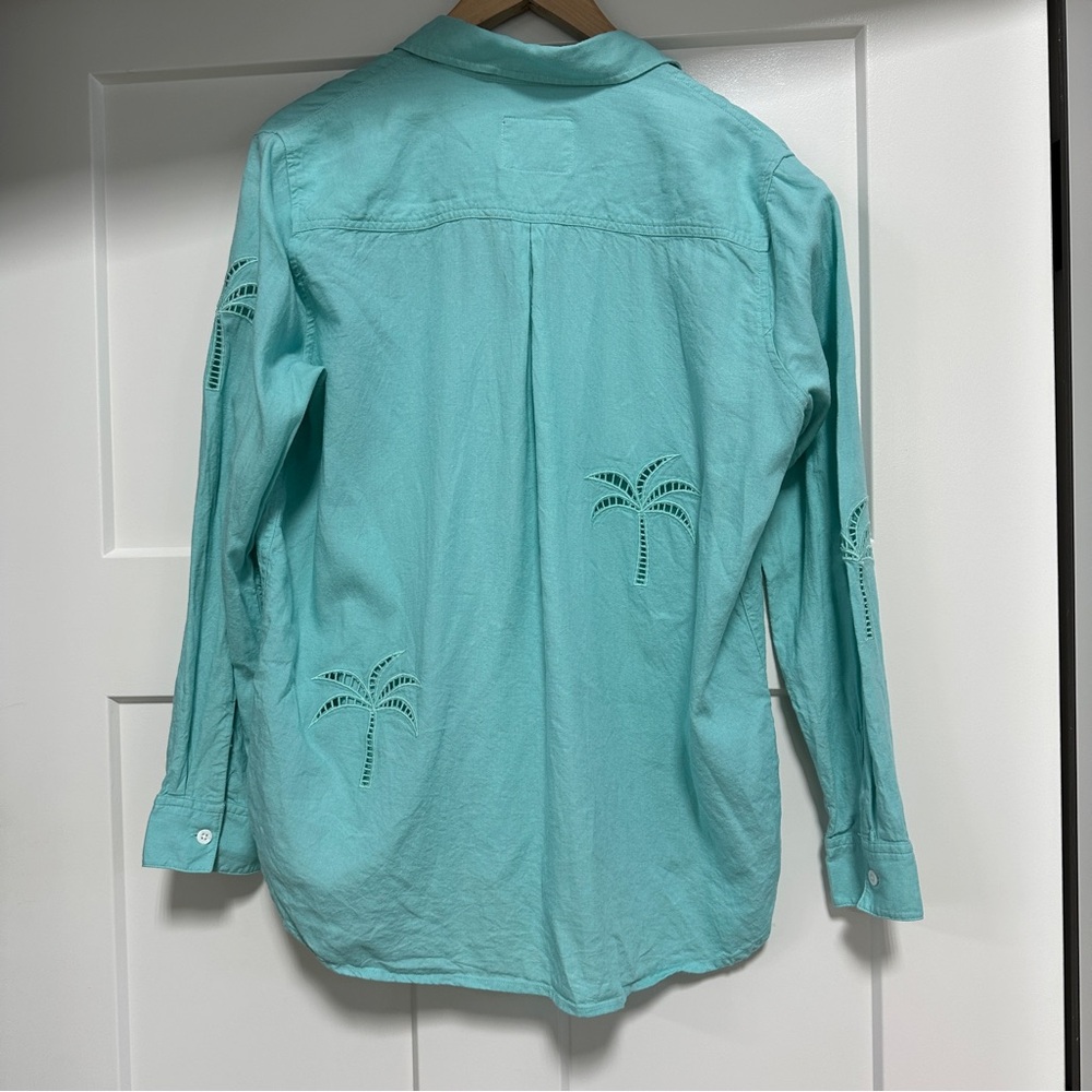 NEW Rails Linen Long Sleeve Button Up Shirt Size M - Picture 5 of 12